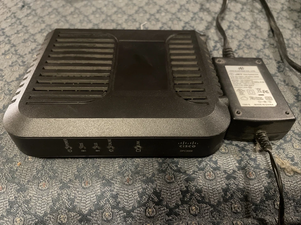 Cisco Model DPC3008 DOCSIS 3.0 Cable Modem With Power Supply - Image 1 of 1