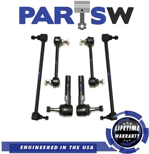 6 New Pc Tie Rod Ends Front & Rear Sway Bar Link for Allure LaCrosse Grand Prix - Picture 1 of 5