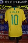 5/5 Brazil (Brasil) adults L 2018 #10 Neymar player issue football shirt jersey