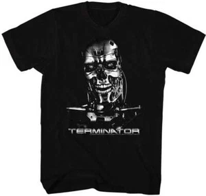 The Terminator 80's Movie Terminator Bust Red Eyes Men's T Shirt - Picture 1 of 3