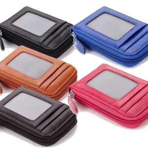 Womens Men Card Holder Wallet Short Small Money Coin Purse RFID Blocking Wallet - Picture 1 of 16