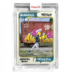 2021 TOPPS PROJECT 70 CARD # 17 CHRISTIAN YELICH - BY CES - Foto 1 di 2
