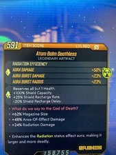 LVL 65 GOD ROLL RELICS Deathless/Otto Idol/Victory Rush Borderlands 3 Xbox One
