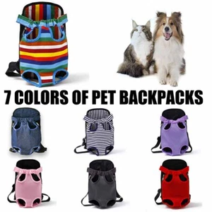 Mochila para mascotas malla transpirable acolchada para perro pequeño gato - Imagen 1 de 23