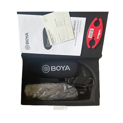 BOYA BY-BM3031 Shotgun Microphone Super Cardioid Mic for DSLR Video Broadcast - Image 1 of 4