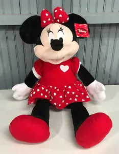 Vestido De Colección Dan Dee Minnie Mouse Disney 25" Felpa Lunares Corazón Lunares - Imagen 1 de 8