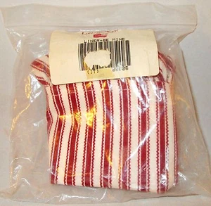 Longaberger 1994 BE MINE Sweetheart Basket RED TICKING STRIPE LINER 28606 - NEW - Picture 1 of 2