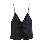 Bow Decoration Sling Top Thin Straps Lady Tops Pretty Sleeveless Top  Summer
