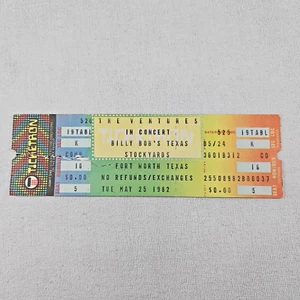 The Ventures @ Billy Bob's Texas 25. Mai 1982 Ticket Fort Worth Stockyards - Bild 1 von 2
