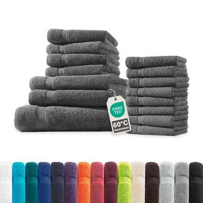 Frottier Gästetücher Handtücher Duschtücher Badetücher - Sets 100% Baumwolle - Bild 1 von 2