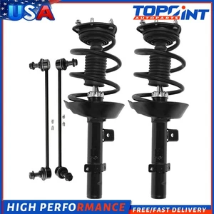 4pc Front Struts For 2013-2017 Honda Accord 2.4 L w/Coil Spring & Sway Bars Link - Picture 1 of 9
