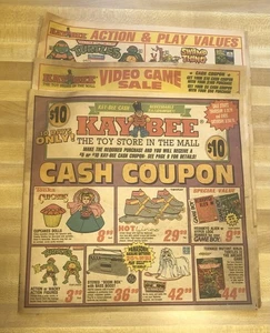 RARE 1991 Vintage Kay Bee Toy Store Ad NINTENDO WRESTLING TMNT GHOSTBUSTERS +++ - Picture 1 of 14