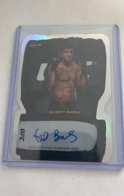 2024 Topps Finest Gilbert Burns Glove Auto SSP /25 - Image 1 of 3