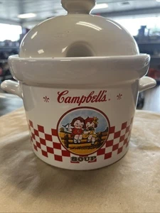 Campbells Soup Tureen 1996 Westwood Campbell Kids Tomatoes Wheelbarrow - Picture 1 of 3