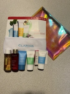 CLARINS Travel Size lotion toner cleanser oil serum mask cream Scrub Primer Lot - Picture 1 of 5