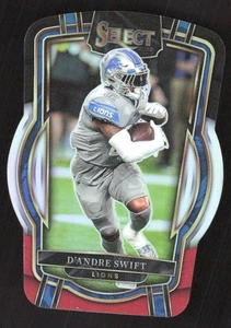 7946H 2022 Panini Select #269 D'Andre Swift Black and Red Prizm Die Cut - Picture 1 of 2