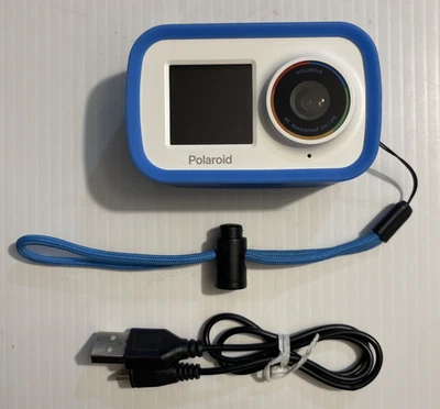 Polaroid iD922KIT 4K Waterproof Camera Digital Video White LCD Case USB Cable - Image 1 of 4