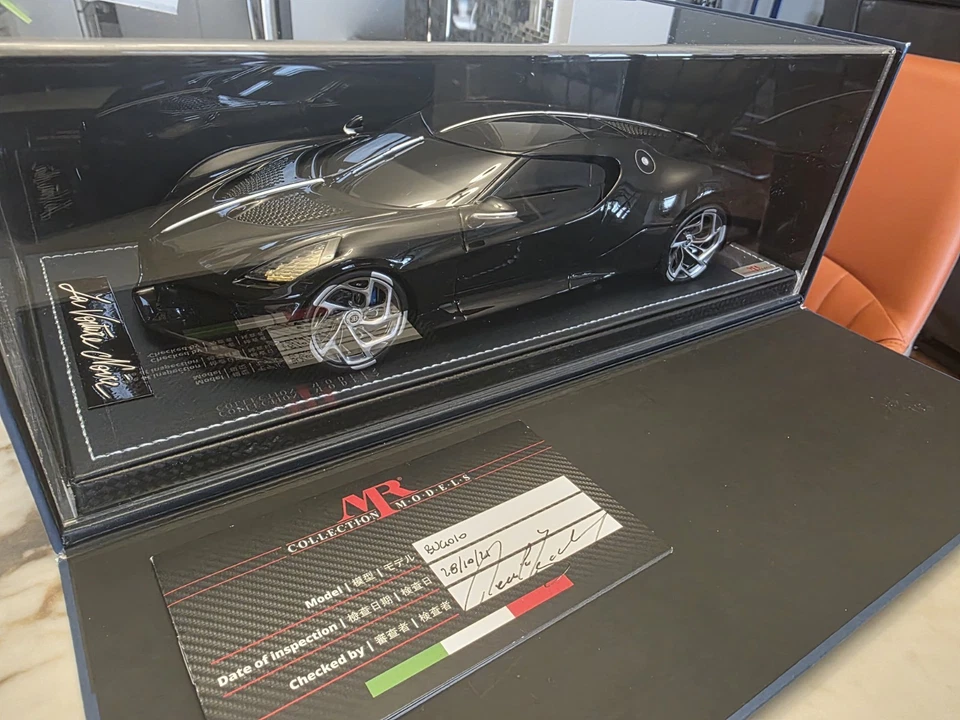 1/18 MR Colección Bugatti La Voiture Noire Carbono Completo Limitado Raro Foto 1 de 4