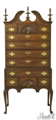 54057: KINDEL New England Style Queen Anne Mahogany Highboy - Image 1 of 4