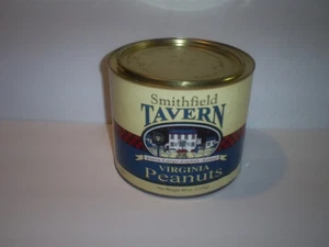 Vintage Rare Smithfield Tavern Peanuts Tin 40 oz Virginia Peanuts - Picture 1 of 4