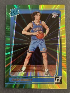 2021-22 Donruss #202 Josh Giddey Holo Green and Yellow Laser - Picture 1 of 2