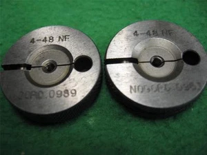 2 GO NOGO NOT GO HILO ANILLO CALIBRE 4-48 NF REGAL .0963 .0989 - Imagen 1 de 1