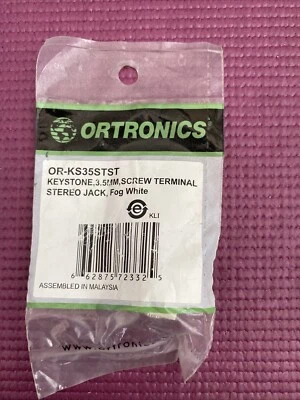 ORTRONICS KS35STST White Audio Ketstone Stereo Jack - Image 1 of 4
