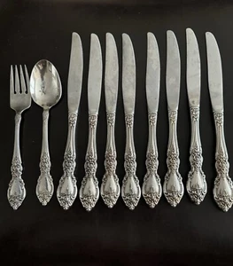 Cuchillo tenedor cuchara 10 piezas cubiertos de acero inoxidable Oneida WORDSWORTH - Imagen 1 de 6