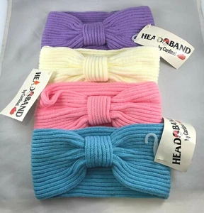 HEADBAND BY CARDINAL RIBBED KNITTED SET OF 4 - Picture 1 of 6