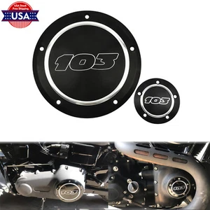 Cubierta de temporizador Derby CNC 103 de 5 agujeros apta para Harley Touring Softail Sportster - Imagen 1 de 7