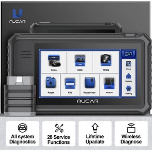MUCAR VO6 All Systems Car Diagnostic Scan Tool OBD2 Scanner 28Reset E-CU Coding - Picture 1 of 13