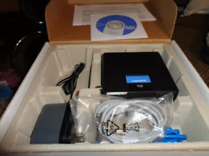 LINKSYS CM-100RM CABLE MODEM ALL CABLES, POWER SUPPLY, IN BOX - Picture 1 of 9
