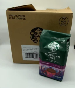 Starbucks Morning Joe Blend Dark Roast Ground Coffee – 6x 12oz Bags - Picture 1 of 3