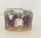 4 Vintage Libbey Rudolph Red Nose Reindeer Christmas Glasses Montgomery Ward Nos