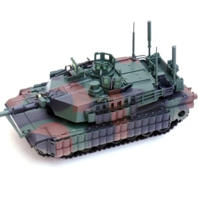 1:72 Scale US M1A2 Tusk II Tank Model Diecast Military Army Collectible Vehicle - Image 1 of 4