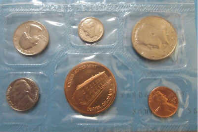 1974 D United States US Six Coins Denver Mint Souvenir Year Set. UNC. RJ - Image 1 of 3