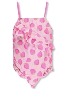NWT! Real Love Baby Girls' 1-Piece Strawberry Swimsuit 3t Color Pink - Picture 1 of 3