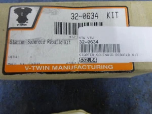 Vintage Harley Big Twin's 4- Spd & Sportster Rpl Starter Solenoid Rebuild Kit - Picture 1 of 8