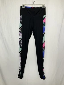 Victoria’s Secret Rosa Ultimate Leggings Talla S Negro Retro Neón Graffiti - Imagen 1 de 8