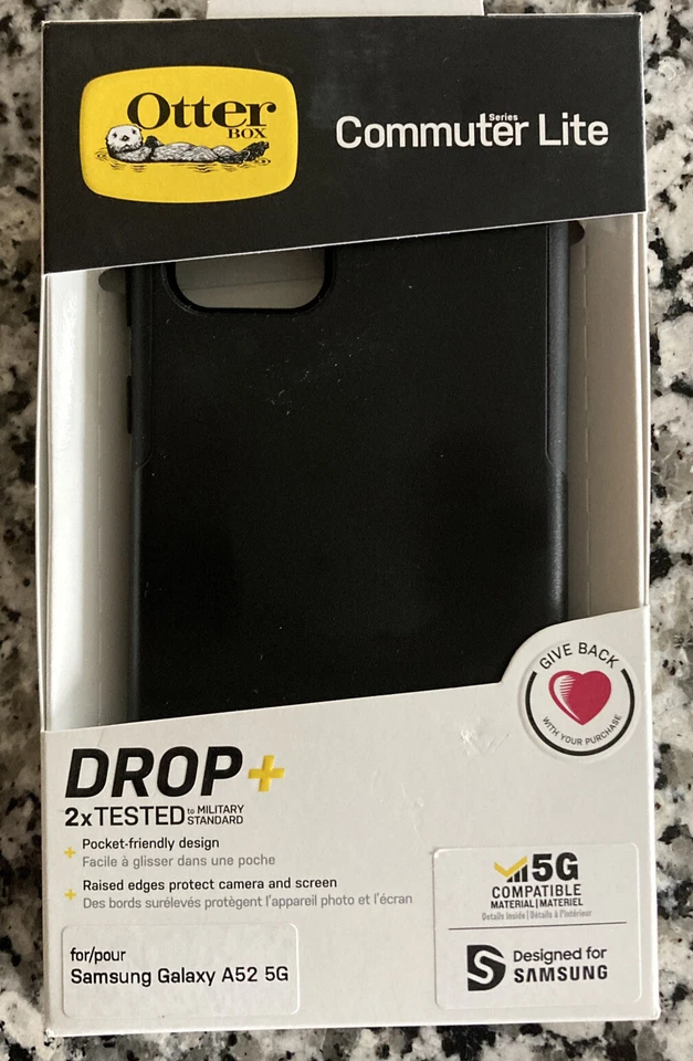 OTTERBOX Commuter Lite Phone Case for Samsung Galaxy A52 - Black (77-82849)