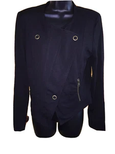 Chaqueta Blazer Cabi Mujer Carrera Negra Talla S Bolsillo Cremallera Estilo # 615 - Imagen 1 de 9