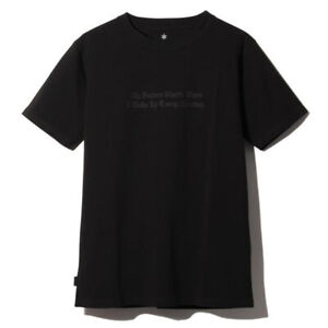 Snow Peak Typographical T-Shirt 3 Black