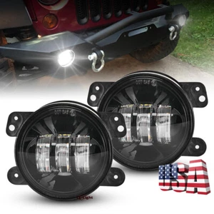 Par de coches 4" luz antiniebla LED lámpara de conducción para Jeep Wrangler JL Rubicon Sahara 2018+ - Imagen 1 de 9
