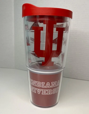 Indiana University Hoosiers 24 Ounce Tervis Tumbler with Lid BPA Free Cover