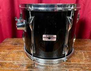 Yamaha Grabación Personalizada 11x13 Tom Tambor Piano Único Años 80 Negro 13x11 - Imagen 1 de 9