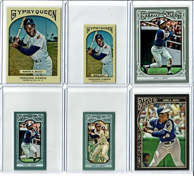 Hank Aaron 2011-2022 Topps Gypsy Queen Baseball Lot - ALL 16 Different Cards - Image 1 of 4