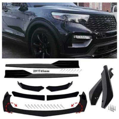 For Ford Explorer Front Rear Bumper Lip Spoiler Spoiler Body Kits Side Skirts US - Image 1 of 4
