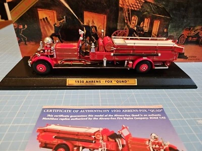 MATCHBOX MODELS OF YESTERYEAR 1:43 SCALE 1930 AHRENS FOX FIRE QUAD FIRE ENGINE  - Image 1 of 4