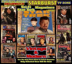 TV Sci-Fi Magazines Star Trek Monthly TV-Zone Babylon 5 Starburst (Select Item) - Picture 1 of 38