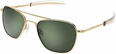 OCCHIALE DA SOLE / SUNGLASSES RANDOLPH  AF106 58MM 23K GOLD BAYONET SKYTEC AGX - Image 1 of 4
